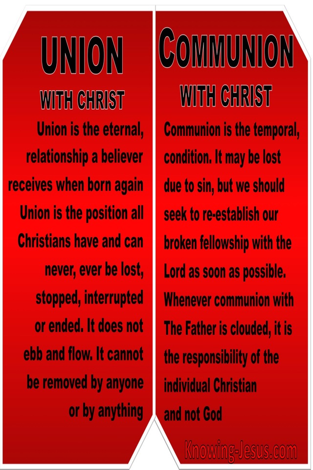 Galatians 3:27 Union and Communion With Christ  (devotional) (red)